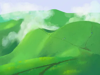 Wugong mountain illustration