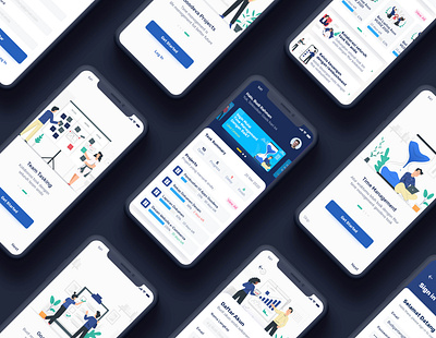 Task Project App app dashboad design illustration mobile onboarding task task list task management task manager ui uidesign user interface ux