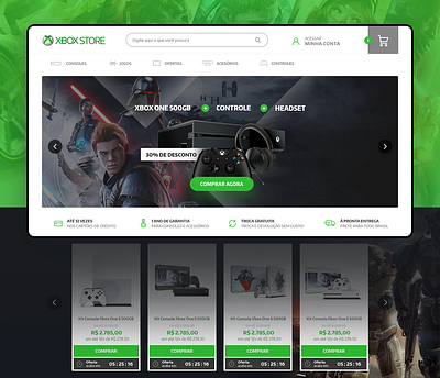 XboxStore Website - Ecommerce ecommerce design interface microsoft uidesign uxdesign website xbox