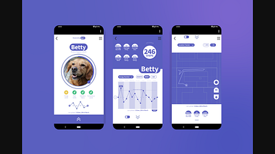 Bark!™ Fitness tracking for your pet pals app branding design ui ux vector