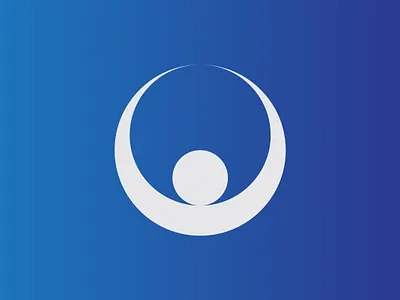 Moon + Person Logo adobe artist design designer flat graphicdesign icon illustration illustrator logo logodesign minimal minimalism simple vector