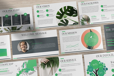 Naturalies - GoGreen Powerpoint Template business presentation clean finance lookbook minimal pitchdeck powerpoint template presentation proposal simple