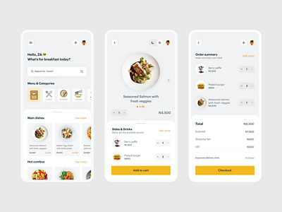 Light Mode Version 2d app app design dailyui delivery delivery app design dribbble drink drink menu food icon illustration typography ux vector yellow