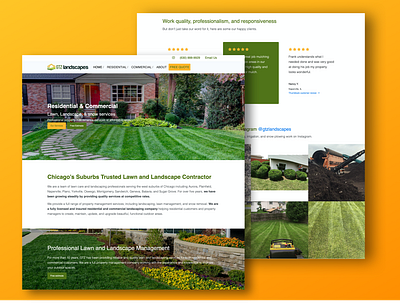 Landscaping Website bootstrap4 design landscape lawn care seo smallbusiness webdesign wordpress