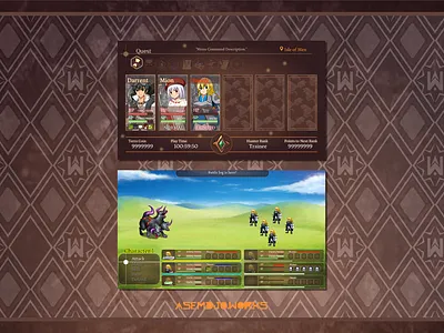 Ancient Terra Menu and Battle Screen UI Mockup (2018) battlesystem design game gamedev jrpg menuscreen rpg rpgmaker ui ux