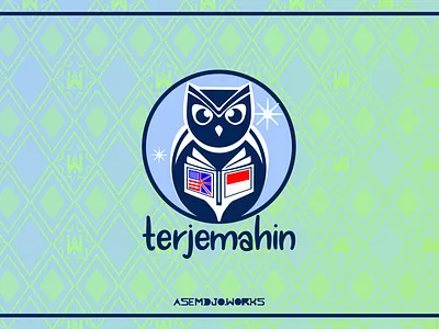 Terjemahin Logo Design (2019) book branding design english indonesian logo logodesign owl translator vector