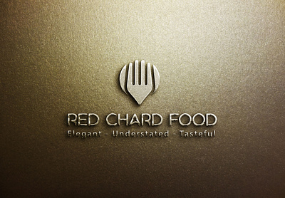 Red Chard Food elegance elegant food logo logo design tasteful logo