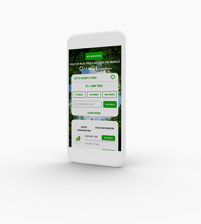 Plant a tree-Crowd Fund Application donation app plant a tree plant a tree app