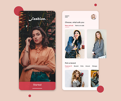 Fashion App UI Concept app design idea ui ui ux ui design uikit uiux ux uxdesign