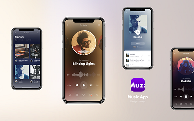 MUZZ • Music App design concept app design design app music player