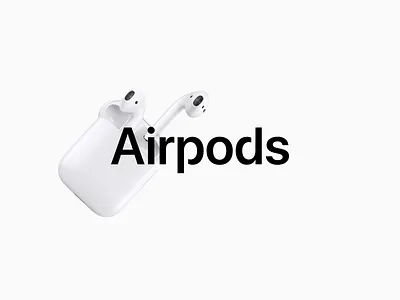 Airpods logotype concept branding concept concept art concept design design flat logo typography