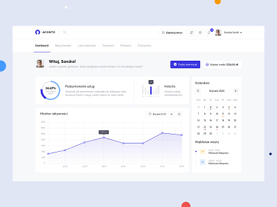 Akonto Dashboard b2b beauty clean dashboard dashboard ui design desktop hairdresser market minimal platform profile statistic ui ux web webdesign