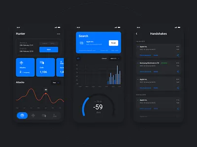 Phone Comms Security // App app clean dashboard interface minimal ui ux web