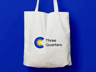 Three Quarters brand design brand identity branding design dribbbleweeklywarmup flat identity branding logo logo design minimal typography