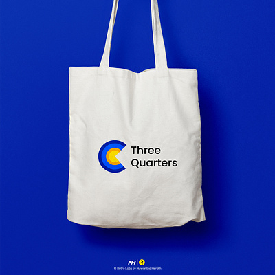 Three Quarters brand design brand identity branding design dribbbleweeklywarmup flat identity branding logo logo design minimal typography