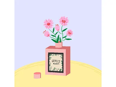 Gucci Bloom blooms design gucci illustration perfume