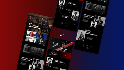 NIke Jordan web design featuring Paris Saint Germain. design football jordans nike paris saint germain ui ux web webdesign