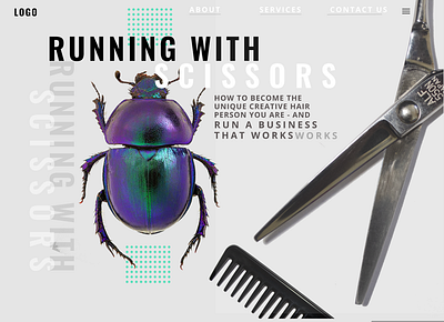 Running With Scissors branding design illustration minimal typography ux web website