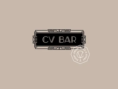 CV BAR / Logotype bar branding cv bar identity speakeasy speakeasy bar визуальная идентификация разработка логотипа