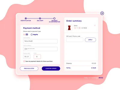 Daily UI Challenge #002 dailyui dailyui002 dailyuichallenge