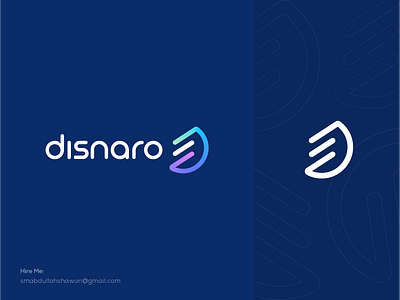 Disnaro Logo Design brand branding brandmark color d logo design gradient identity letter logo logo design logo designer logo mark logodesign logos logotype mark monogram symbol thefalcon