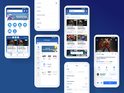 E-commerce for Gamers - Itemku App app app design clean e commerce e commerce app mobile mobile app ui uidesign uxdesign