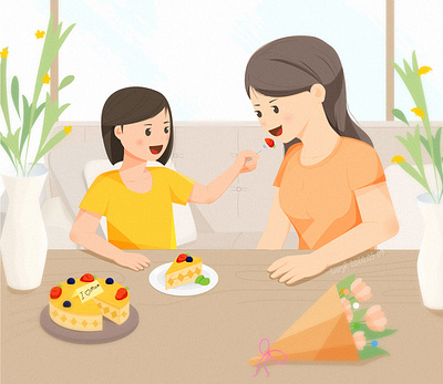 illustration Mother's Day illustration mothers day