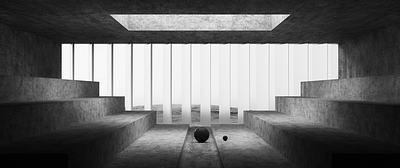 Primitives 04 3d architecture cgi cinema 4d design geometric monochrome render