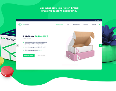 BOX ACADEMY agency box branding business design e commerce ecommerce ecommerce shop green landing layout logo mdevelopers packaging shop typography ui ux web website