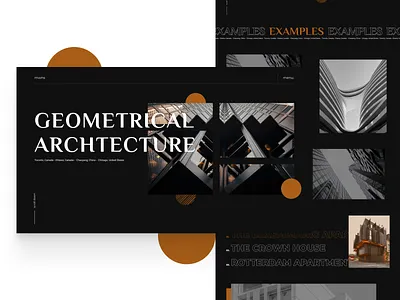 GEOMETRICAL ARCHITECTURE architect architectural architecture architecture design art artist building design figma geometrical geometry homepage photographer photography shapes ui user interface web webdesign