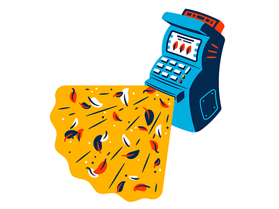 Easy money atm autumn cash dispenser jackpot leaves money thierry fousse vomit