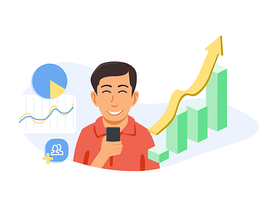 Business Analytics analytics business charts design flat illustration minimal ui ux vector