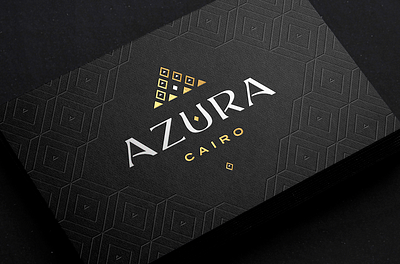 Luxury Hotel Branding - Azura Cairo behance brand branding branding design cairo egypt egyptian gold foil hotel branding hotel logo luxury branding luxury business cards luxury hotel luxury logo pyramid logo pyramids