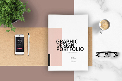 Graphic Design Portfolio Template a4 adobe adobe indesign branding brochure design download graphic design graphics indesign indesign template minimal modern design portfolio portfolio design portfolio template presentation print design template template design