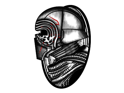 Kylo Ren animation design digital art digital illustration disney disney art film illustration kylo kylo ren kyloren procreate procreate app sith star wars star wars art star wars day tattoo design tv