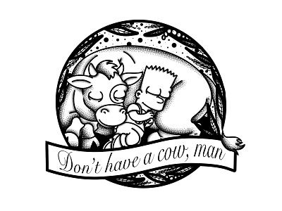 Bart Simpson: Don't Have A Cow, Man animation bart simpson design digital art digital illustration disney disneyland film illustration procreate procreate app simpsons tattoo design the simpsons tv vegan veganism vegetarian veggie veggies