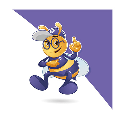 Bee Mascot Design cartoon digital art digital drawing digital illustration digital illustrations digitalart drawing illustration illustration art mascot mascot design vector