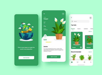 Plants Shopping app best design best shot clean shot design minimal mobile app mobile app design mobile ui onlineshop planshop plants shopping shopping app trees ui uidesign uiuxdesign ux