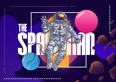 Spaceman Music Festival Poster edm graphic design music musicfestival poster poster art poster design space ui
