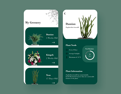 My Greenery App app design design figmaafrica figmadesign nature typography ui ui design ux