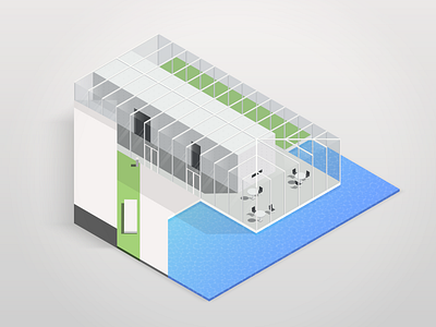 Isometric architecture architecture concrete glass illustration illustrator isometric isometric art water