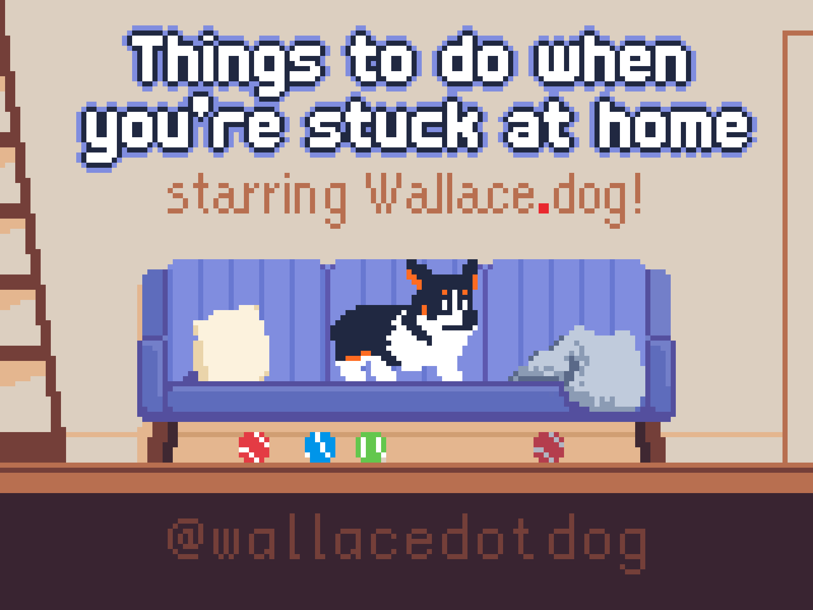 #101: Things To Do When You're Stuck At Home 8bit animacin animacion animation corgi dog gameart pet pets pixelanimation pixelart pixelpets retro retrogame retrogamesó stayathome stuck stuckathome アニメーション ドット絵