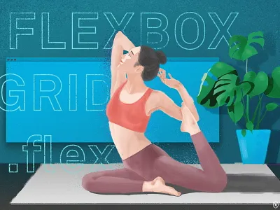 設計師的RWD網頁排版 - Grid layout vs. Flexbox branding graphic illustration medium ui