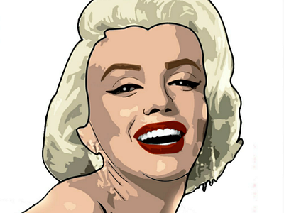 Blonde Bombshell vector photoshop