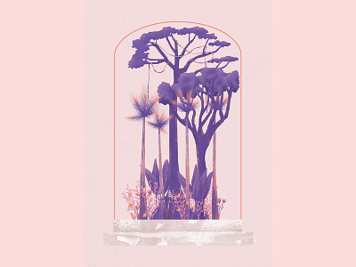 botanic art artwork botanic forest illustration jungle tropical