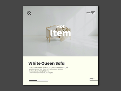 Instagram Design Template | (Furniture-01) branding design exploration furniture graphic design instagram post instagram template social media design social media template