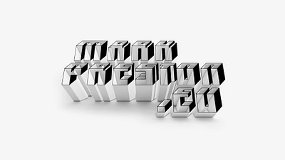 markpreston.eu Typography 3d type design typography