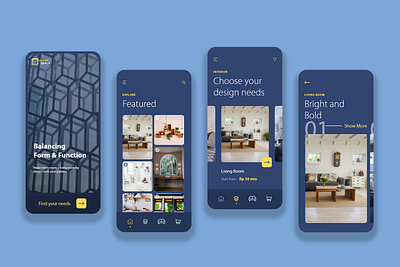 Interior & Architecture Design Apps app design minimal ui ui design ux ux design