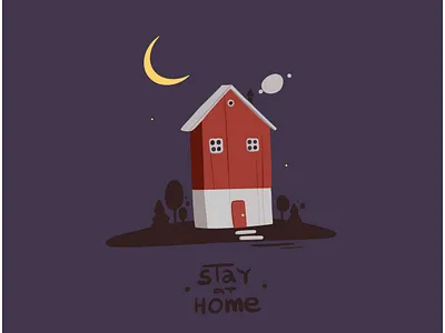 home cgart cg art game photoshop design home illustration night postcard poster vector