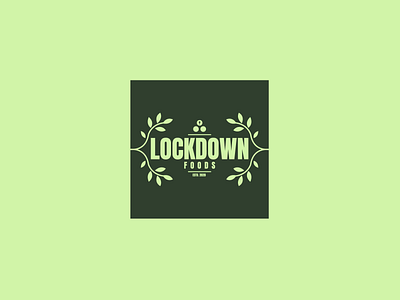 Lockdown Foods brand branding design development dribbble dribbbleweeklywarmup food food and drink fruit health icon jrdickie lock lockdown logo plant practice process weekly weeklywarmup